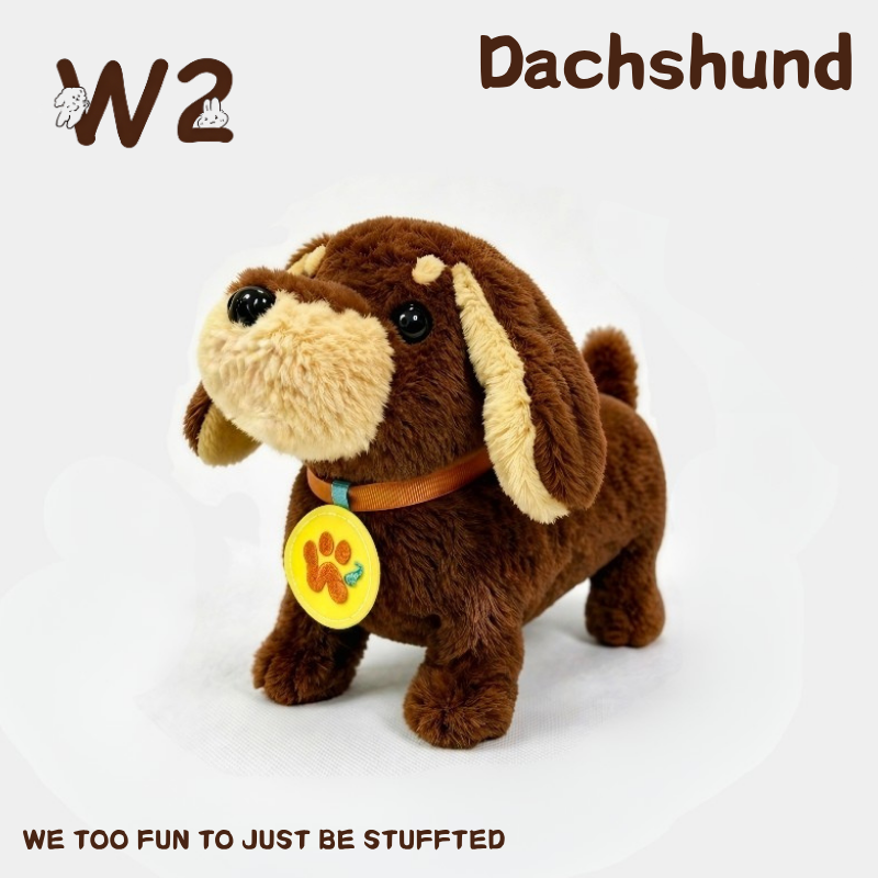 W2TOY Electric Plush Toy -Dachshund（1pcs）