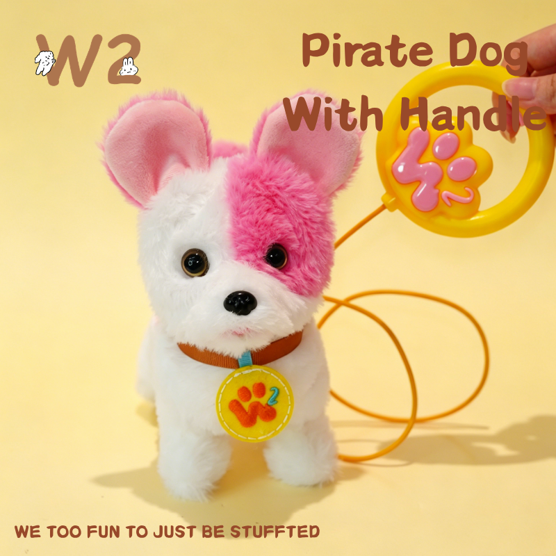 W2TOY Electric Plush Toy - Pirate Dog With Handle（1pcs）