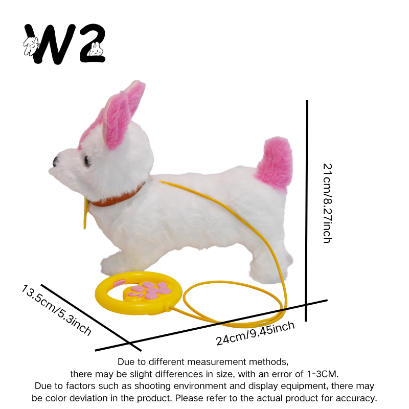 W2TOY Electric Plush Toy - Pirate Dog With Handle（1pcs）