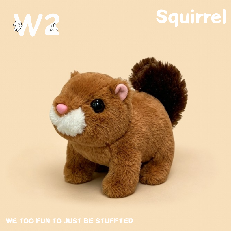 W2TOY Electric Plush Toy -Squirrel（1pcs）