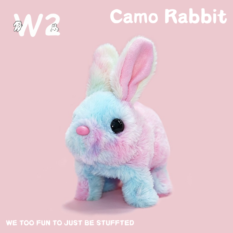 W2TOY Electric Plush Toy -Camo Rabbit（1pcs）