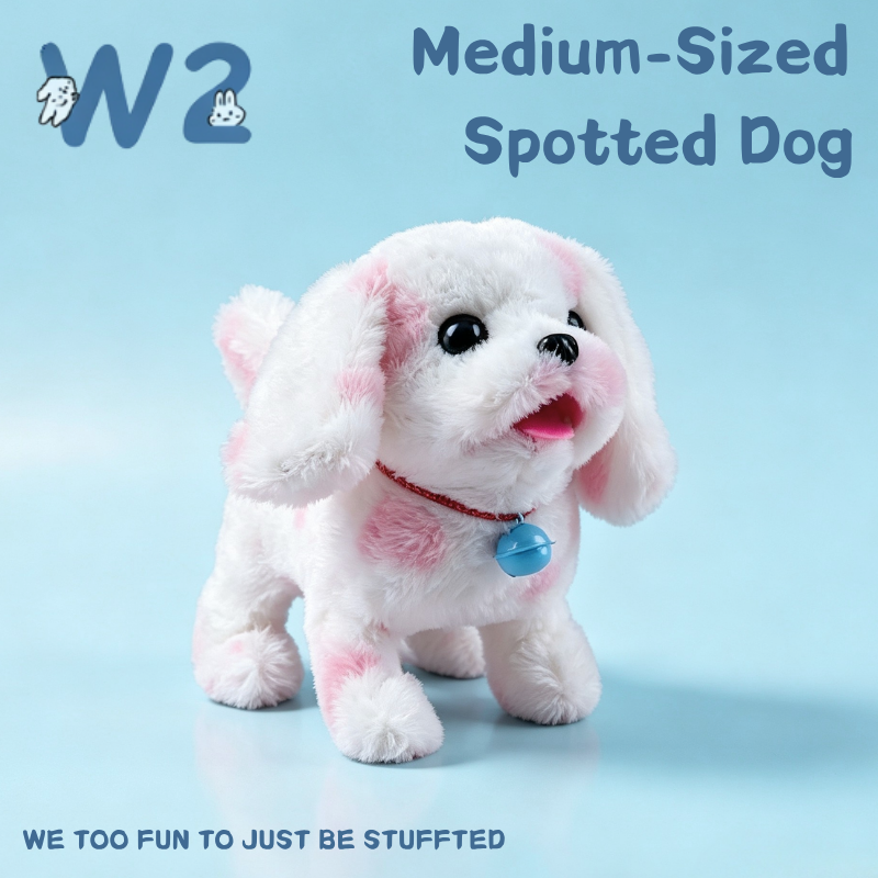 W2TOY Electric Plush Toy - Medium-Sized Spotted Dog（1pcs）
