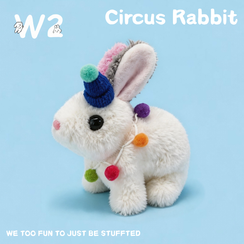 W2TOY Electric Plush Toy - Circus Rabbit（1pcs）