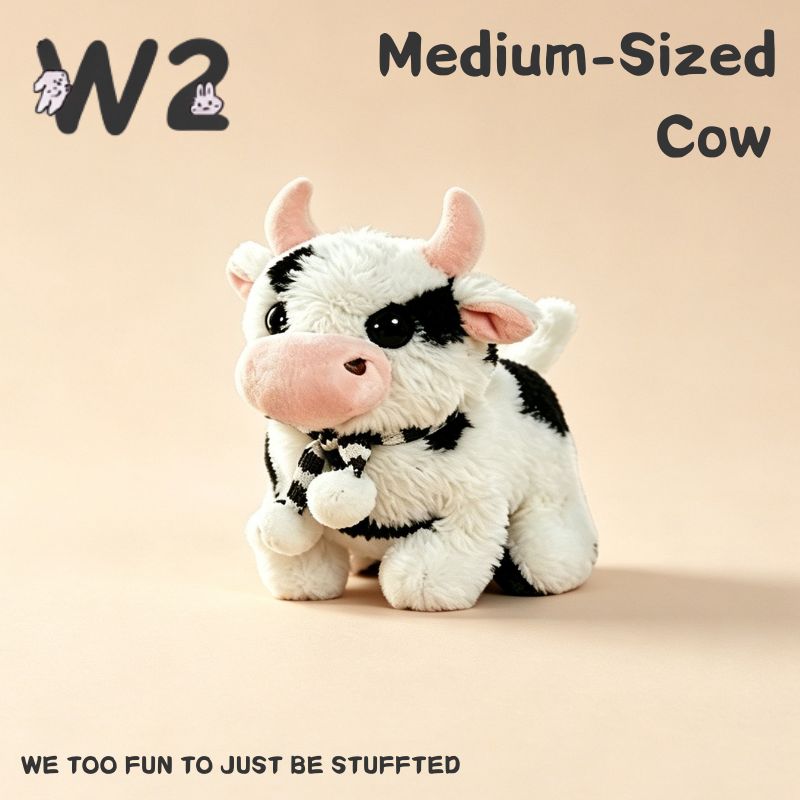 W2TOY Electric Plush Toy -Medium-Sized Cow（1pcs）