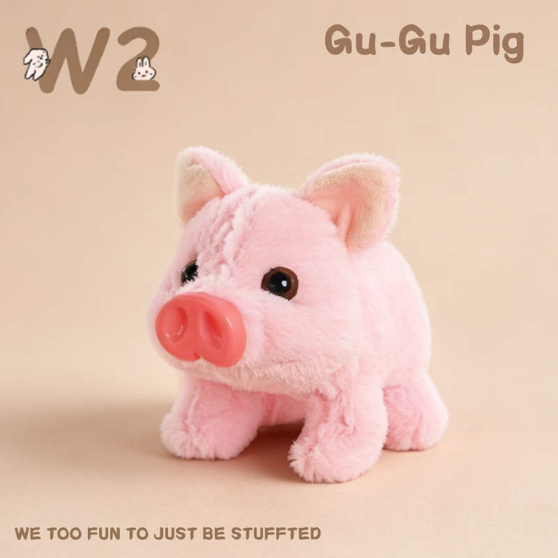 W2TOY Electric Plush Toy - Gu Gu Pig（1pcs）
