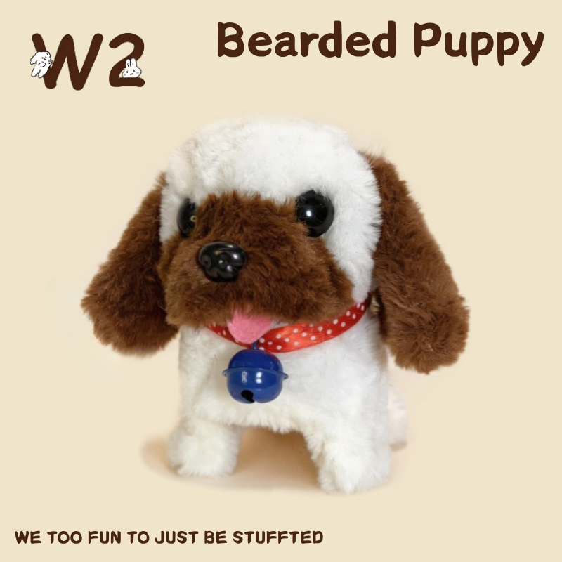 W2TOY  Electric Plush Toy -Bearded Puppy（1pcs）