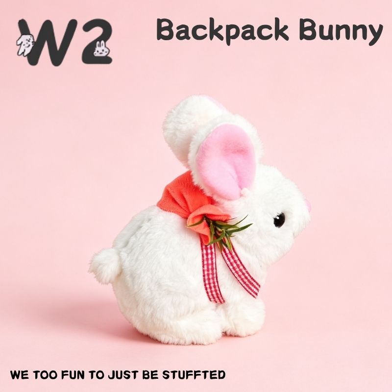 W2TOY Electric Plush Toy - Backpack Bunny（1pcs）