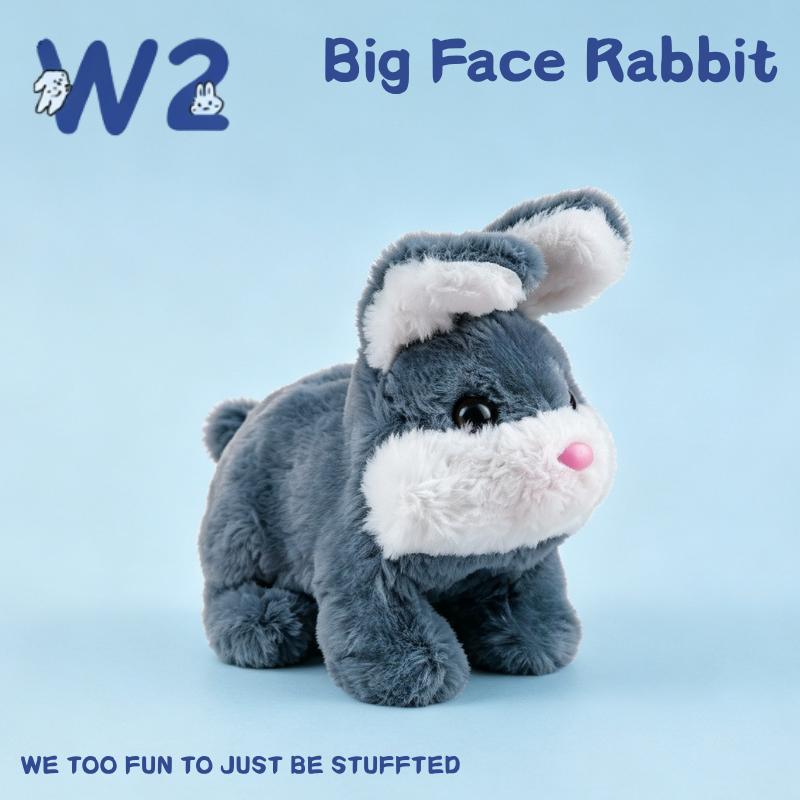 W2TOY Electric Plush Toy - Big Face Rabbit（1pcs）