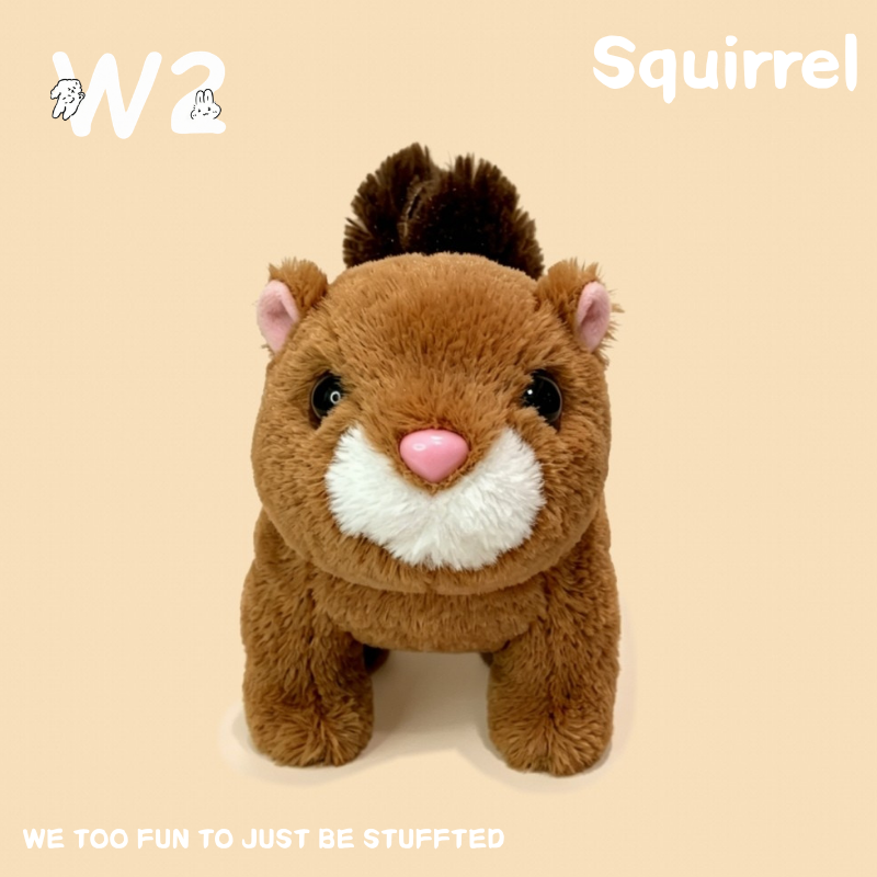 W2TOY Electric Plush Toy -Squirrel（1pcs）