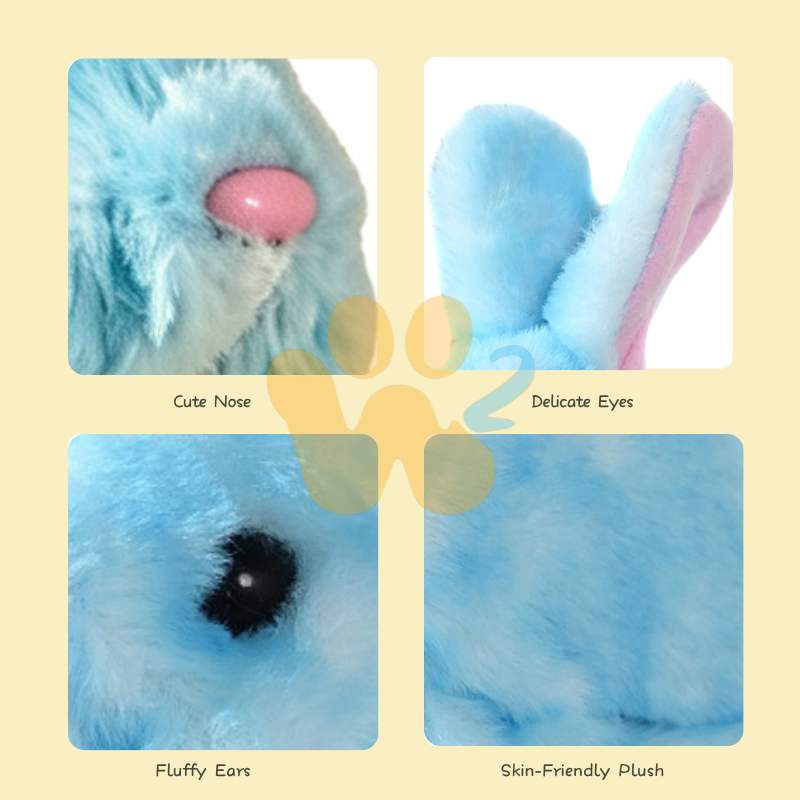 W2TOY Electric Plush Toy -Tie-Dye Golden Bunny（1pcs）