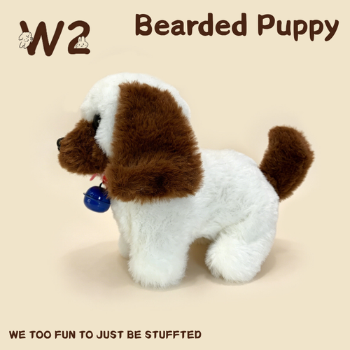 W2TOY  Electric Plush Toy -Bearded Puppy（1pcs）