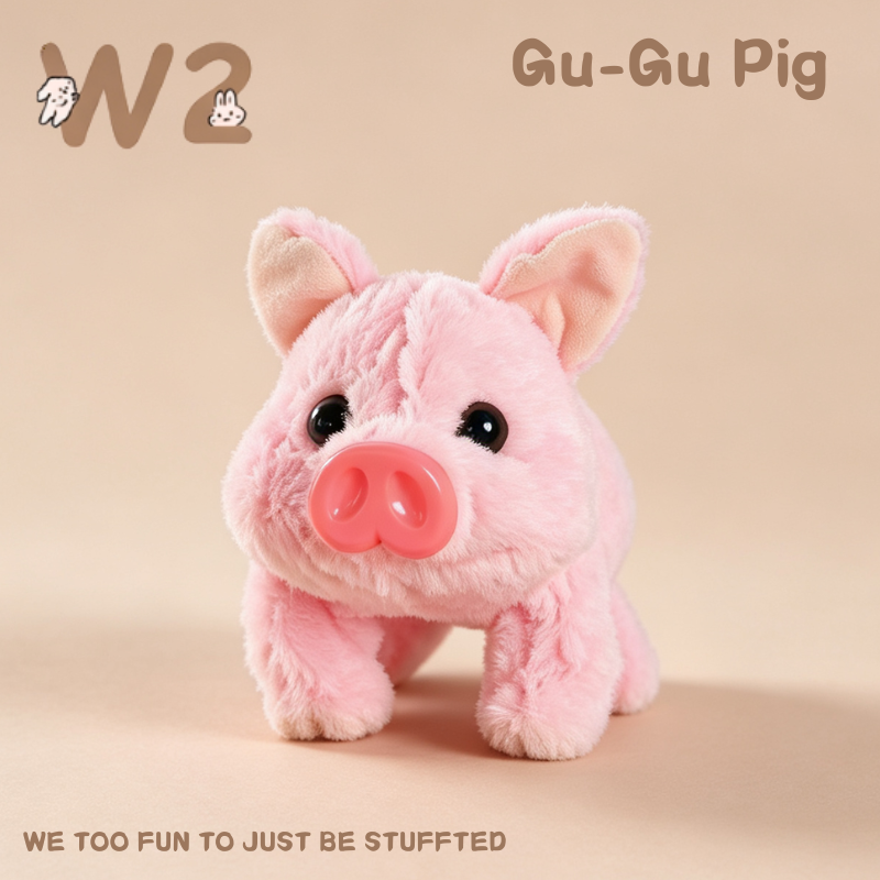 W2TOY Electric Plush Toy - Gu Gu Pig（1pcs）