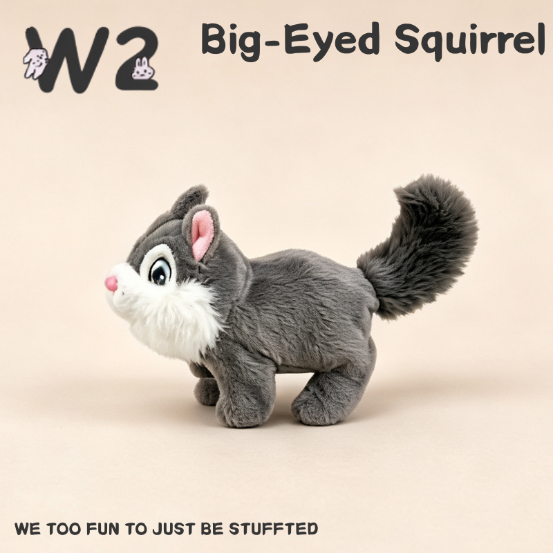 W2TOY Electric Plush Toy - Big-Eyed Squirrel（1pcs）