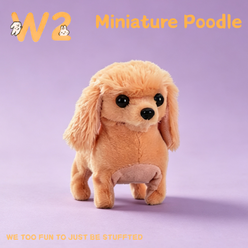 W2TOY Electric Plush Toy - Miniature Poodle（1pcs）