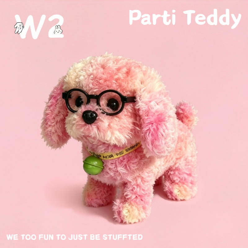 W2TOY Electric Plush Toy -Parti Teddy（1pcs）
