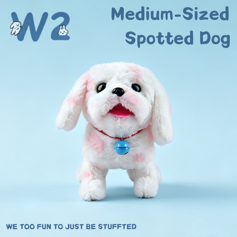 W2TOY Electric Plush Toy - Medium-Sized Spotted Dog（1pcs）