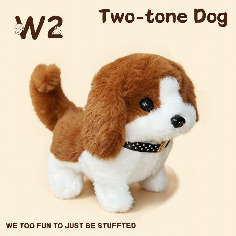 W2TOY Electric Plush Toy -Two tone Dog（1pcs）