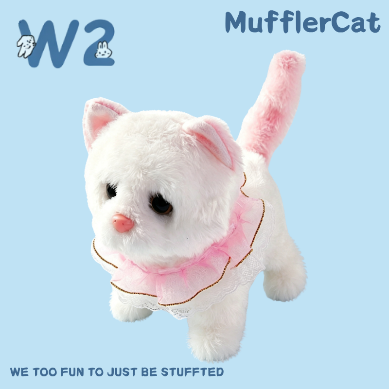 W2TOY Electric Plush Toy -Muffler Cat（1pcs）