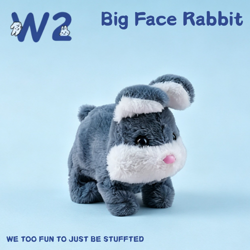 W2TOY Electric Plush Toy - Big Face Rabbit（1pcs）