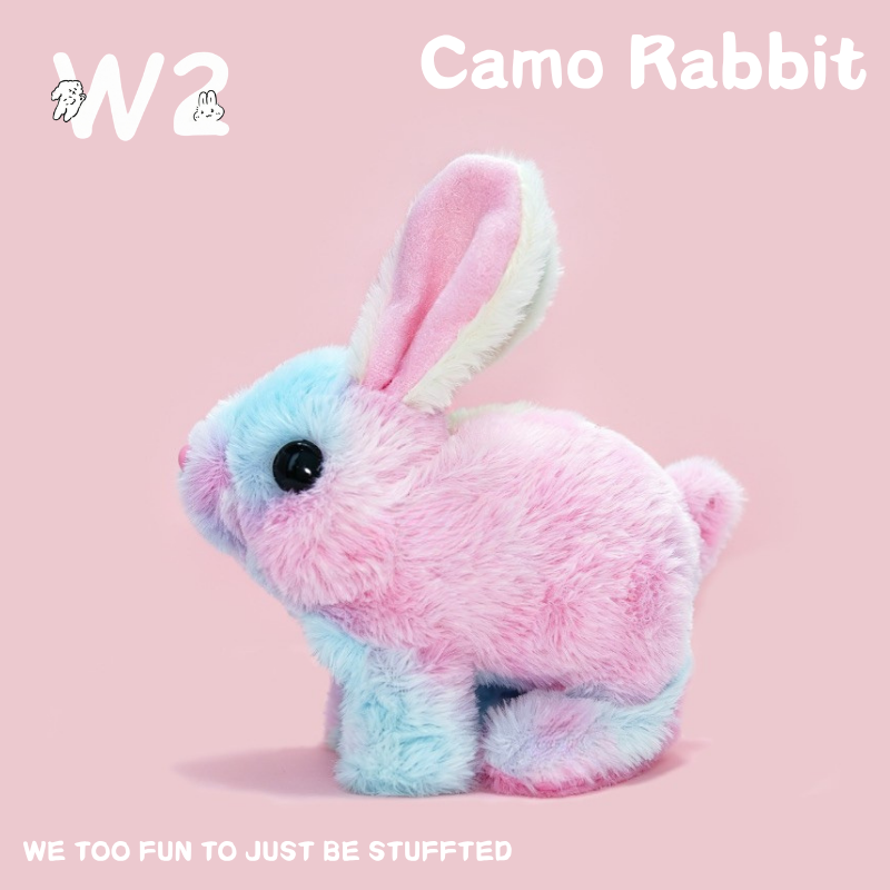 W2TOY Electric Plush Toy -Camo Rabbit（1pcs）