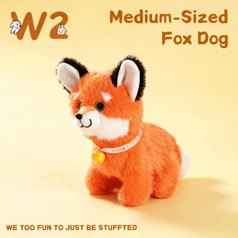 W2TOY Electric Plush Toy - Medium-Sized Fox Dog（1pcs）