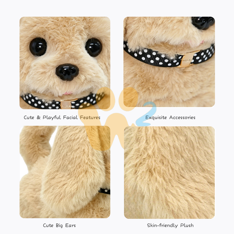W2TOY Electric Plush Toy -Golden Retriever（1pcs）