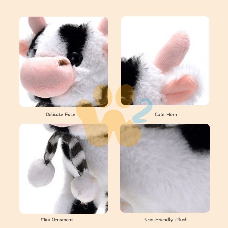 W2TOY Electric Plush Toy -Medium-Sized Cow（1pcs）