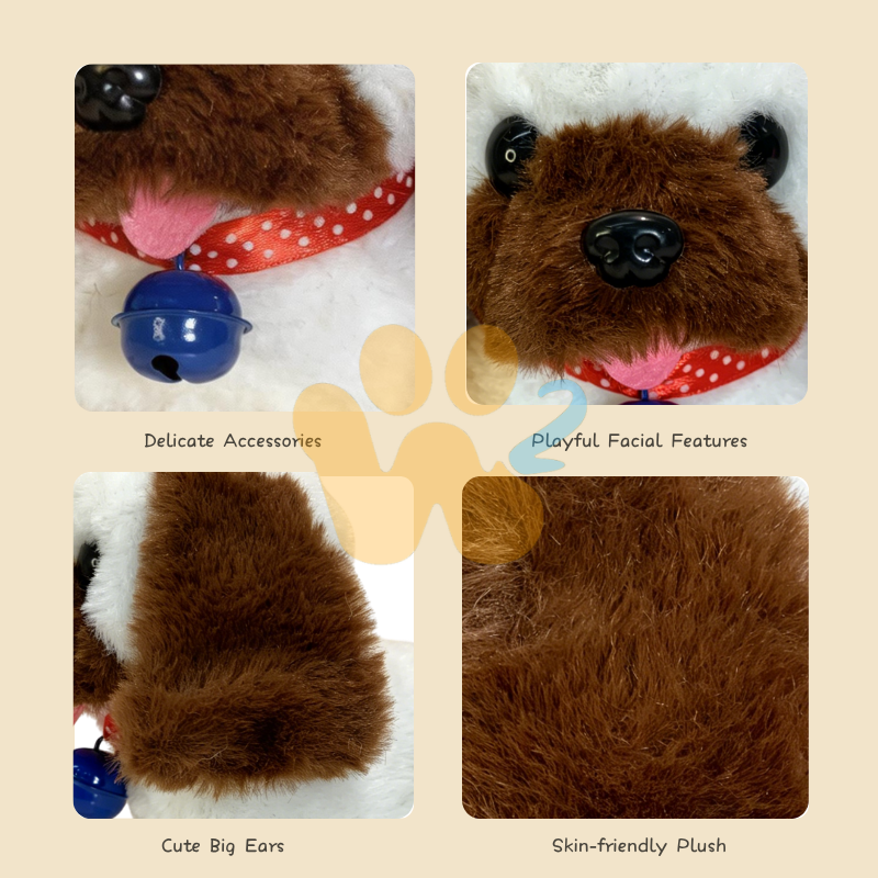 W2TOY  Electric Plush Toy -Bearded Puppy（1pcs）