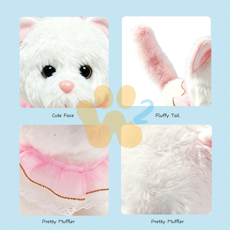 W2TOY Electric Plush Toy -Muffler Cat（1pcs）