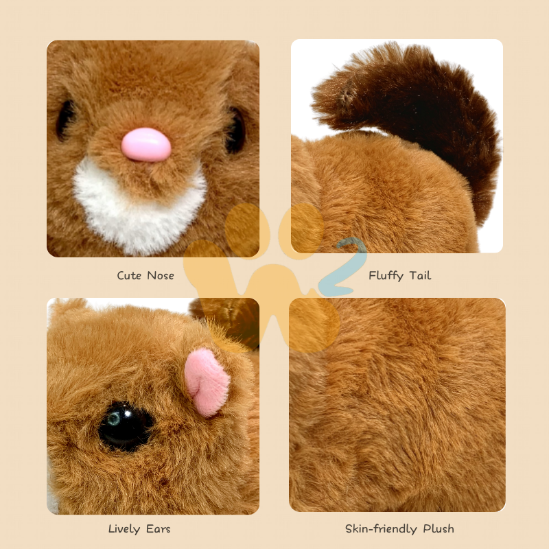 W2TOY Electric Plush Toy -Squirrel（1pcs）
