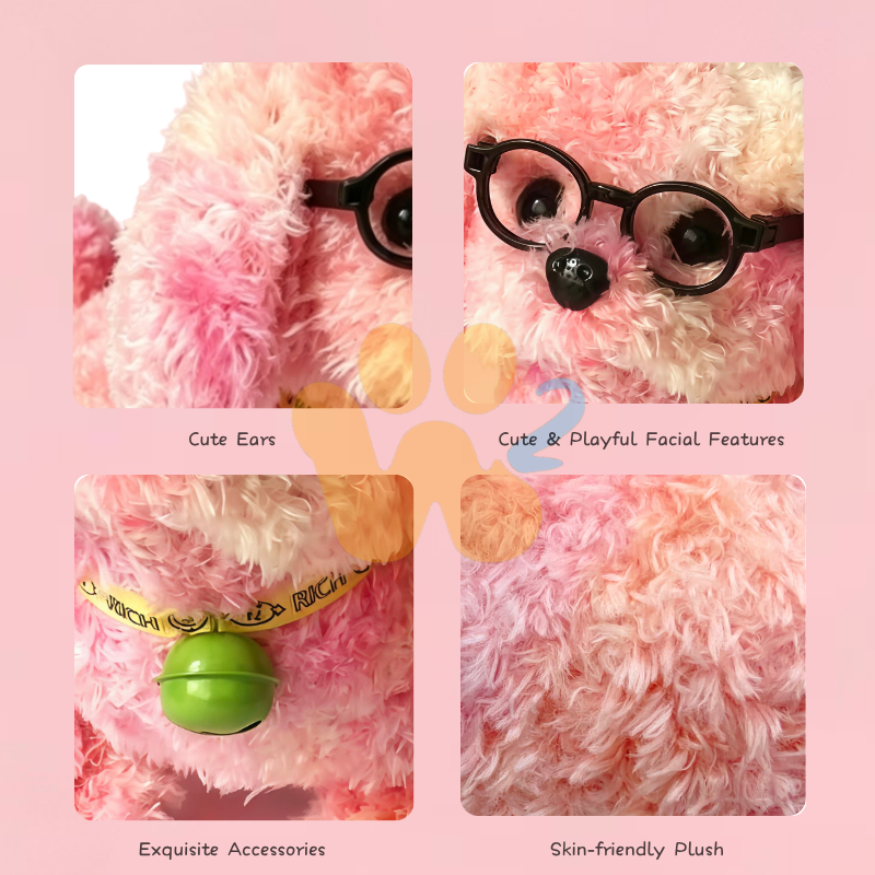 W2TOY Electric Plush Toy -Parti Teddy（1pcs）