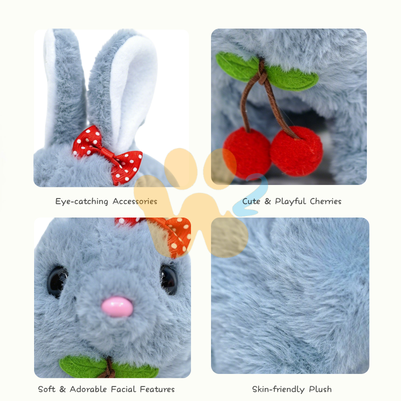 W2TOY Electric Plush Toy -Cherry Rabbit（1pcs）