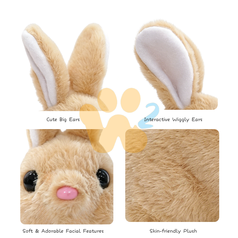 W2TOY Electric Plush Toy -Solid Rabbit（1pcs）
