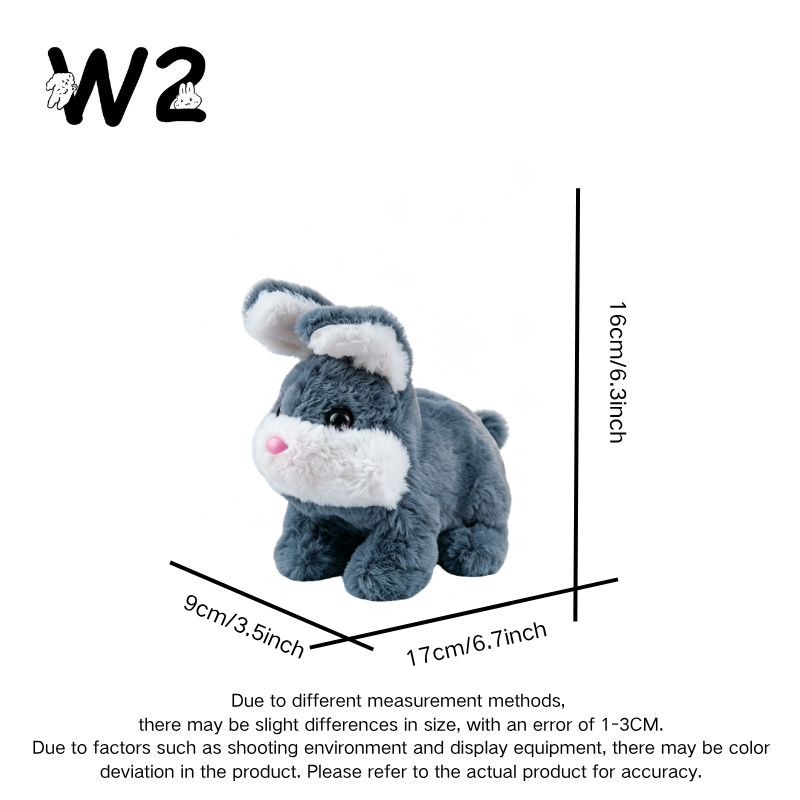 W2TOY Electric Plush Toy - Big Face Rabbit（1pcs）