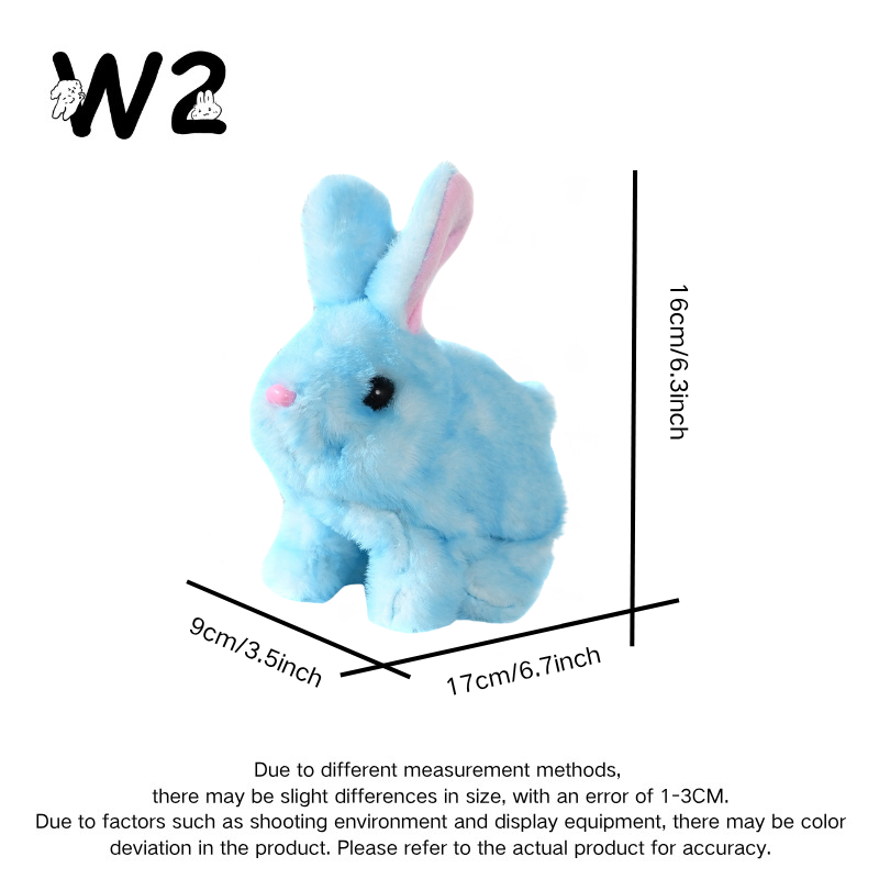 W2TOY Electric Plush Toy -Tie-Dye Golden Bunny（1pcs）