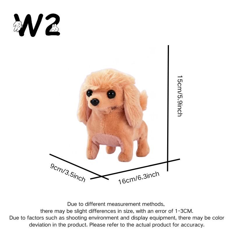 W2TOY Electric Plush Toy - Miniature Poodle（1pcs）