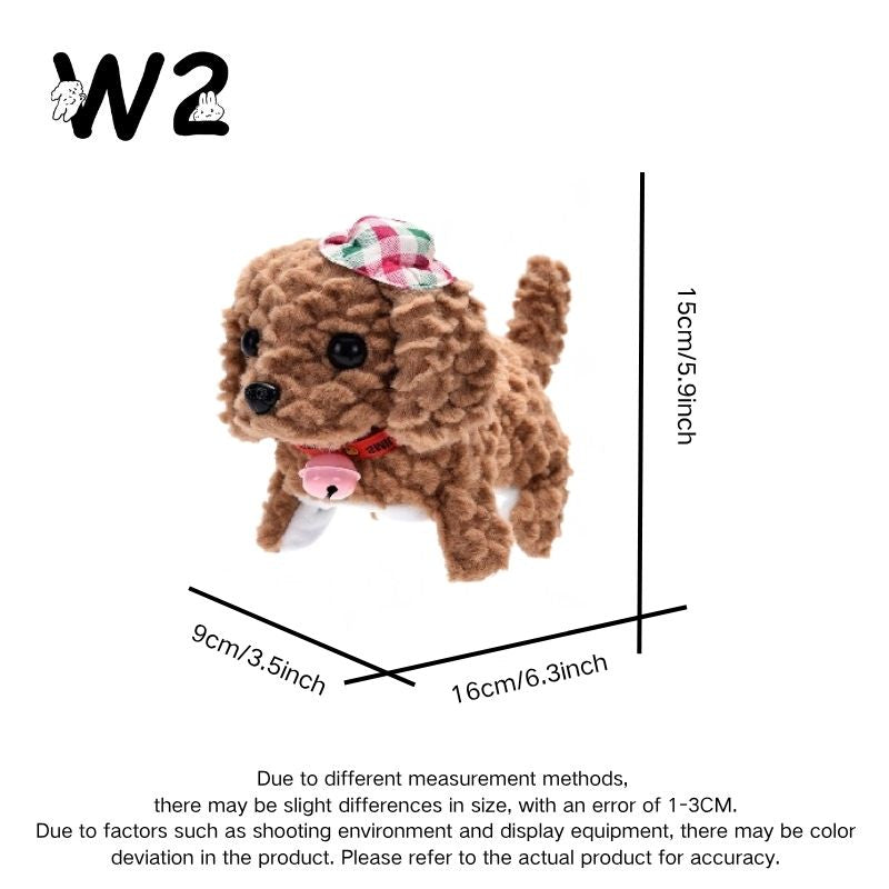 W2TOY Electric Plush Toy - Small Checkered Puppy（1pcs）