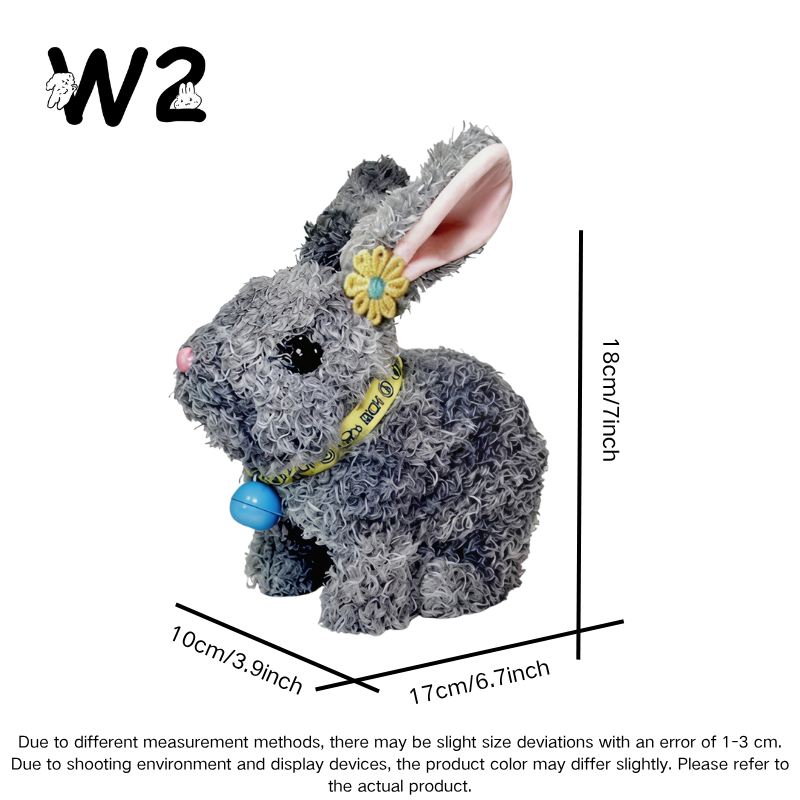 W2TOY Electric Plush Toy -Teddy Bunny（1pcs）