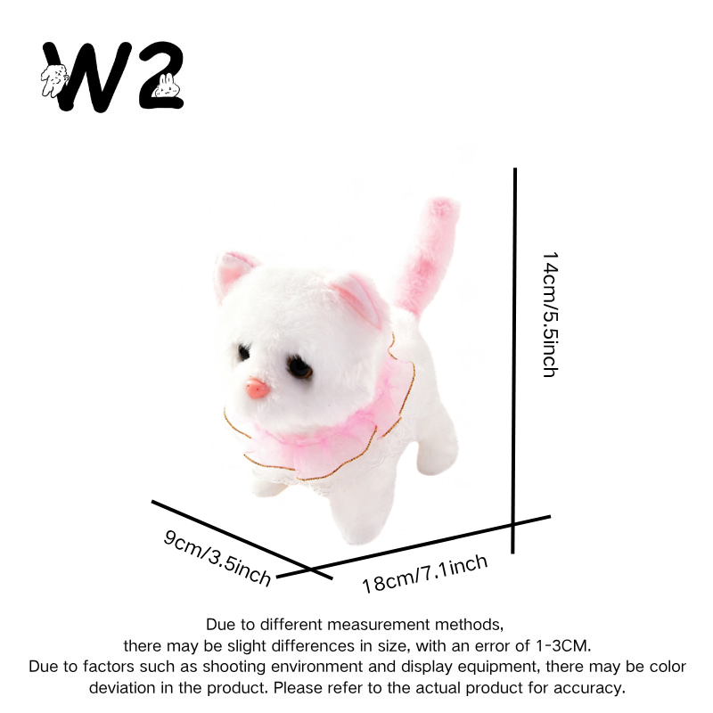 W2TOY Electric Plush Toy -Muffler Cat（1pcs）