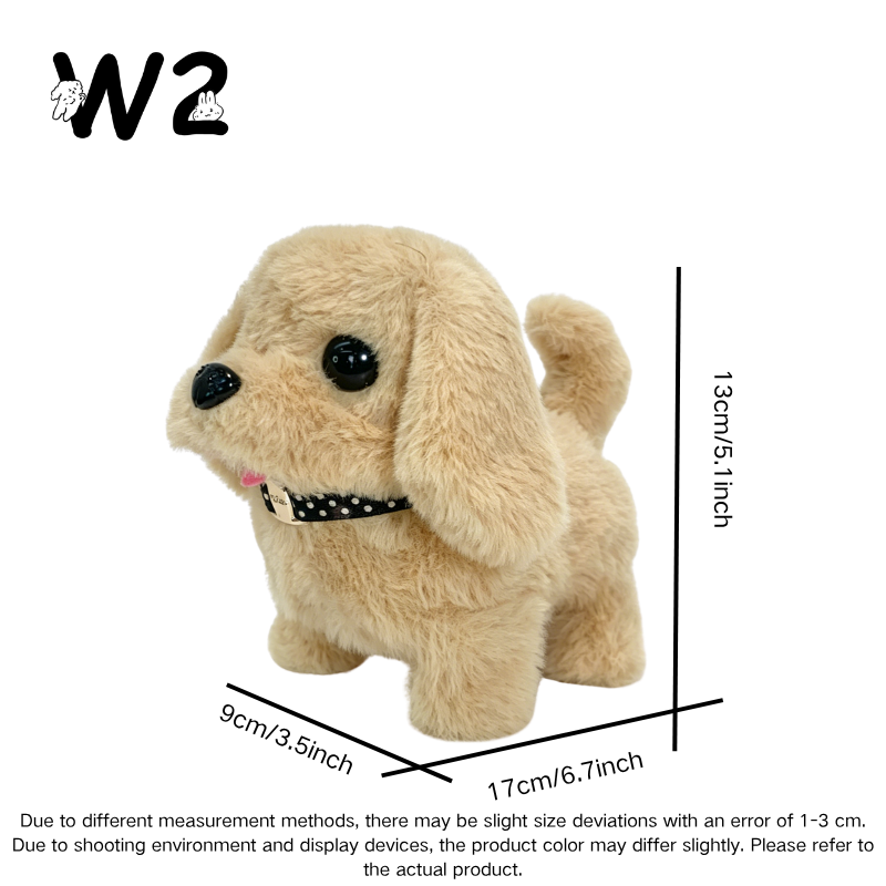 W2TOY Electric Plush Toy -Golden Retriever（1pcs）