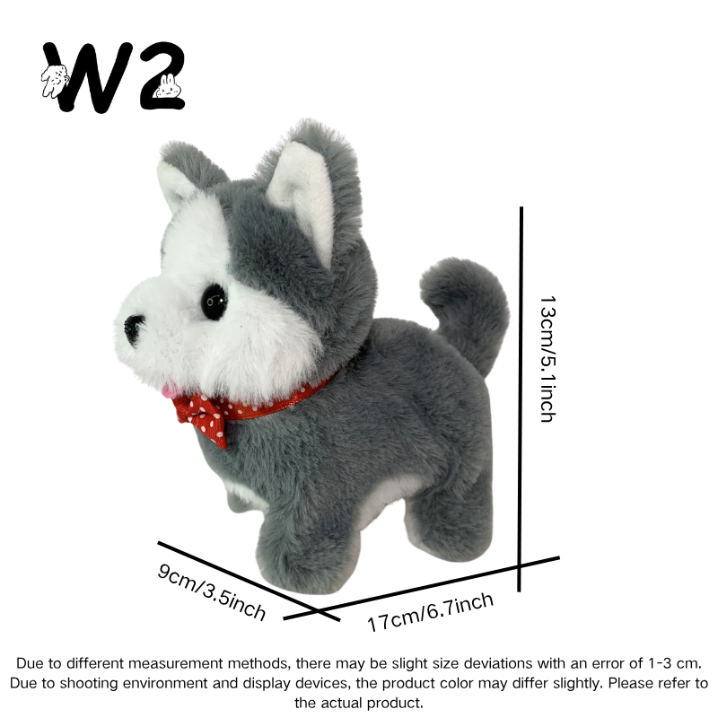 W2TOY Electric Plush Toy -Husky（1pcs）