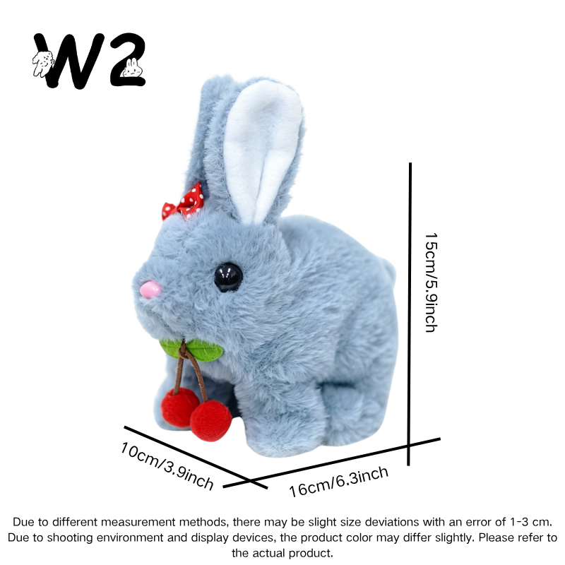 W2TOY Electric Plush Toy -Cherry Rabbit（1pcs）