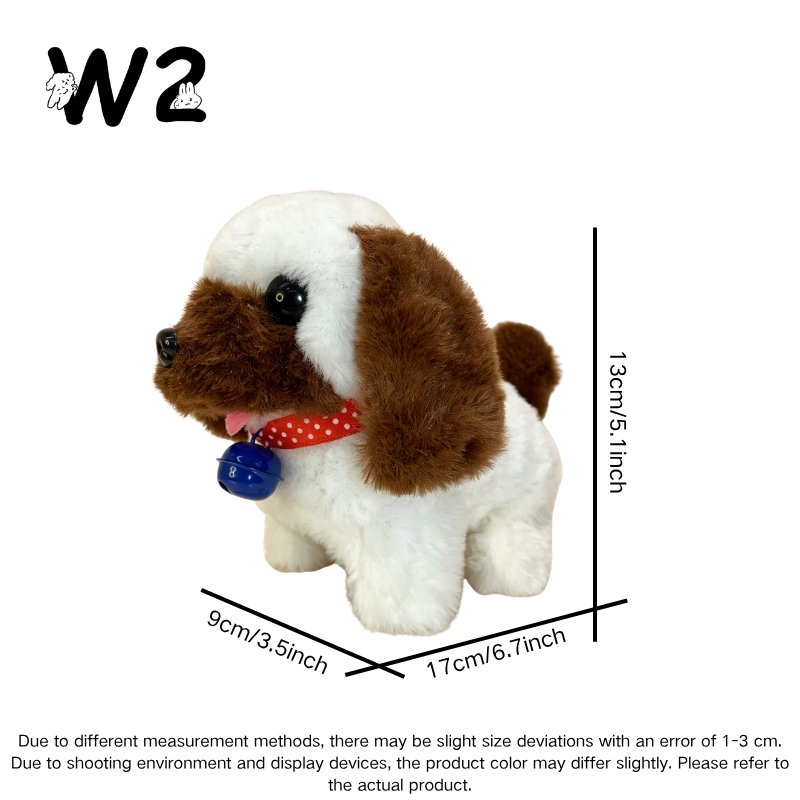 W2TOY  Electric Plush Toy -Bearded Puppy（1pcs）