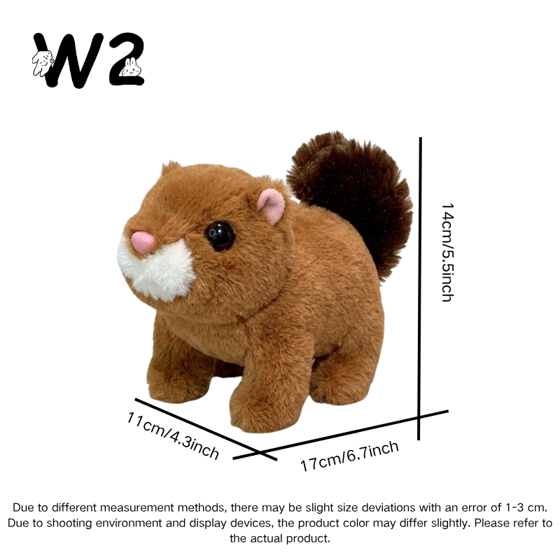 W2TOY Electric Plush Toy -Squirrel（1pcs）