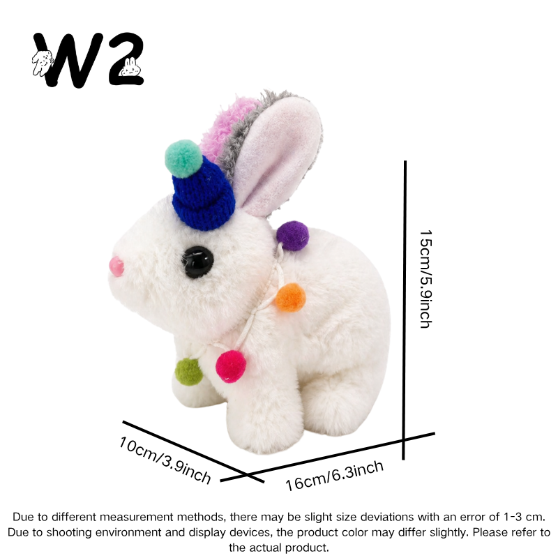 W2TOY Electric Plush Toy - Circus Rabbit（1pcs）