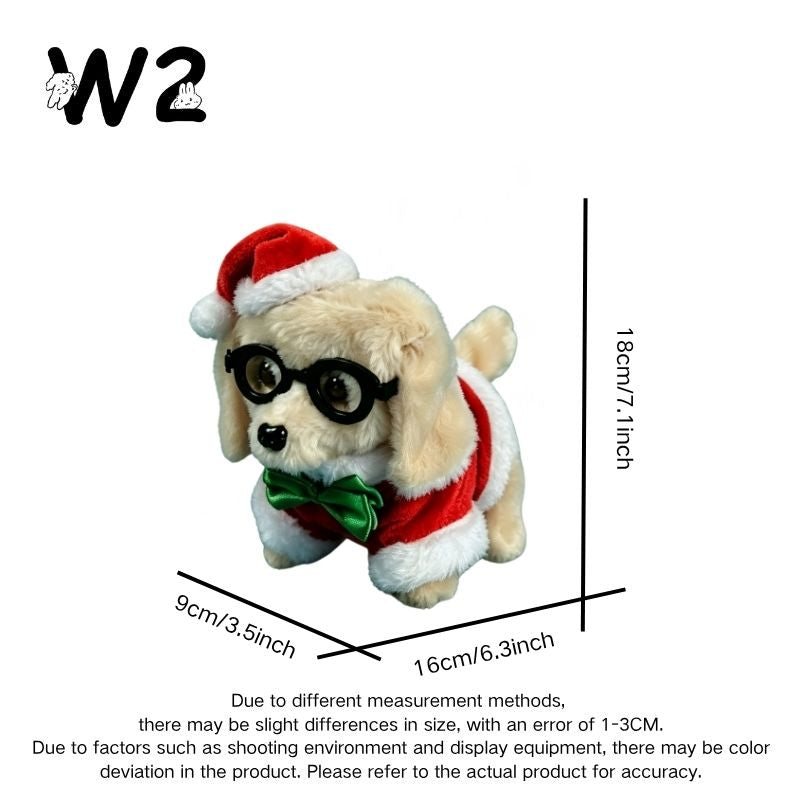 W2TOY Electric Plush Toy -Christmas Puppy（1pcs）