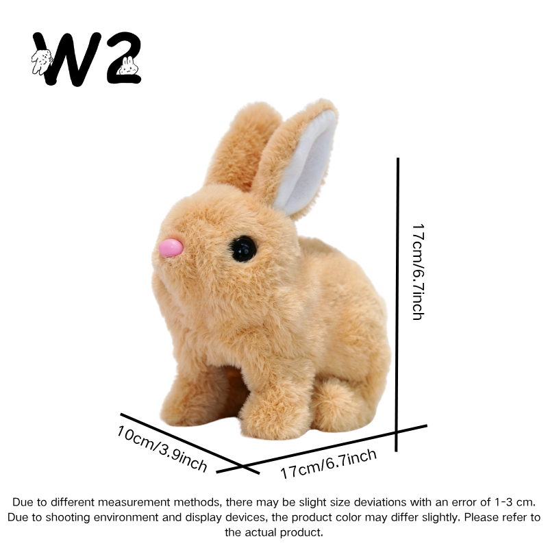 W2TOY Electric Plush Toy -Solid Rabbit（1pcs）