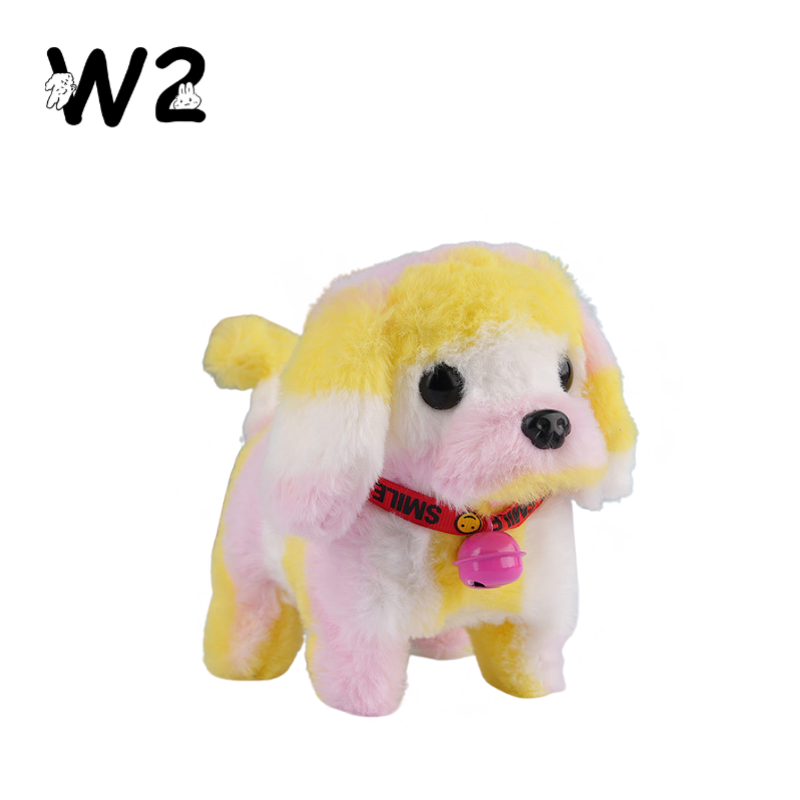 W2TOY Electric Plush Toy - Rainbow Stripped Puppy（1pcs）