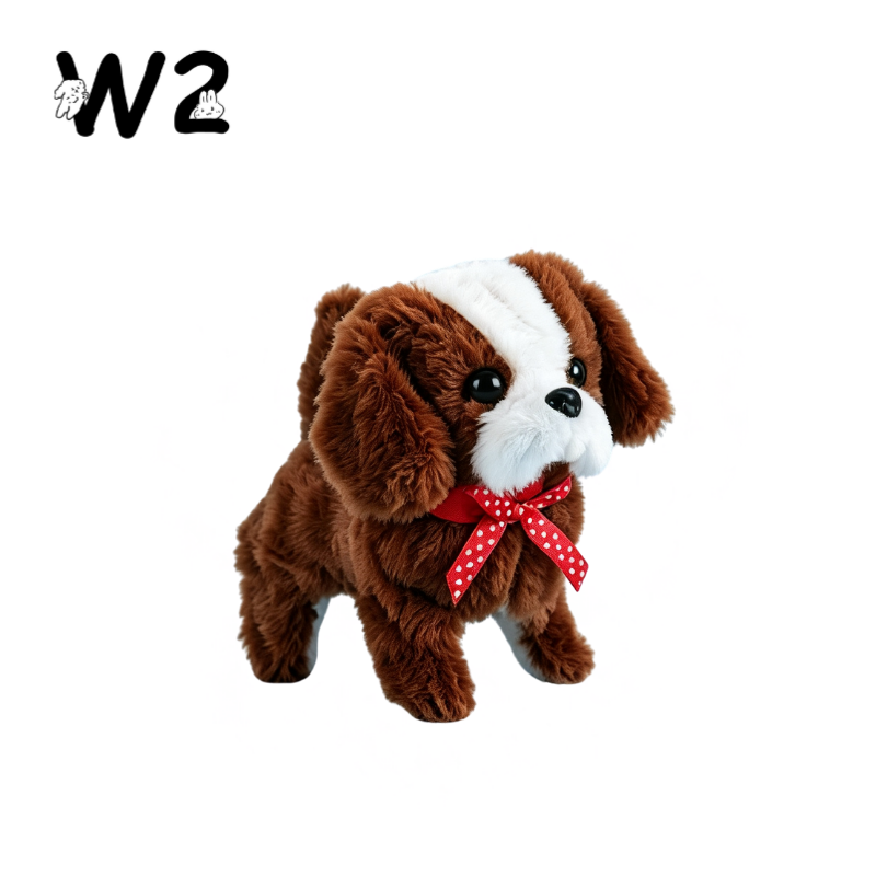 W2TOY Electric Plush Toy - Color-Blocked Puppy（1pcs）