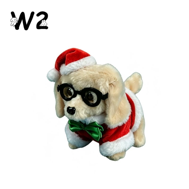 W2TOY Electric Plush Toy -Christmas Puppy（1pcs）